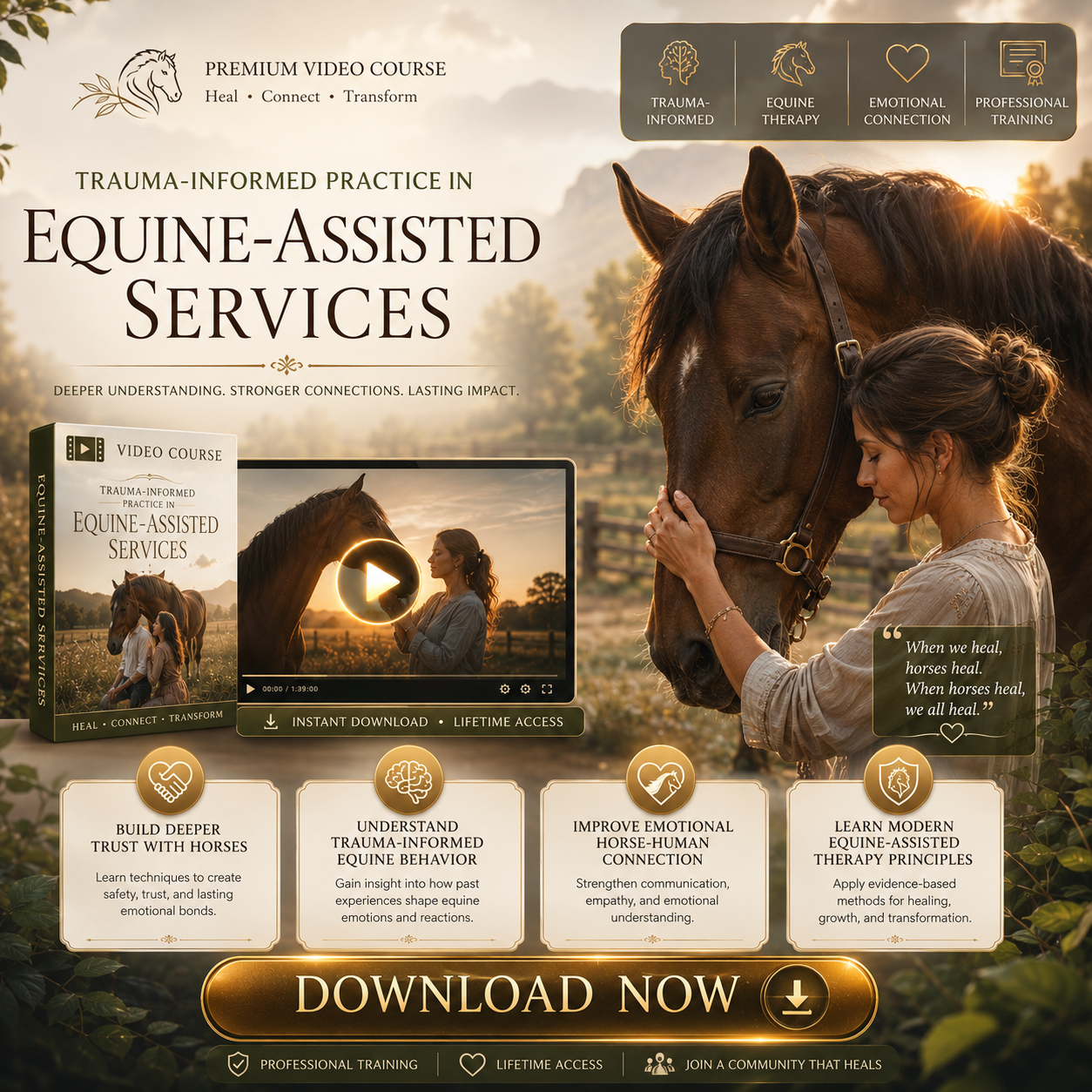 Trauma Informed Practice in Equine Assisted Services